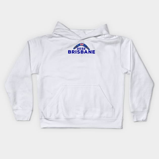 Brisbane Australia Kids Hoodie by DiegoCarvalho